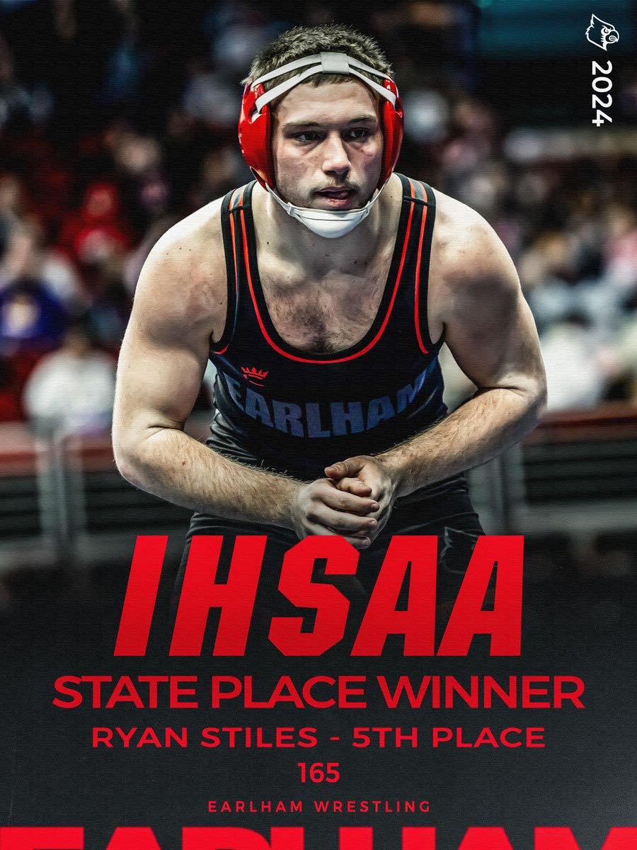 Ryan Stiles, 2024 IHSAA state place winner, 5th Place · 165
